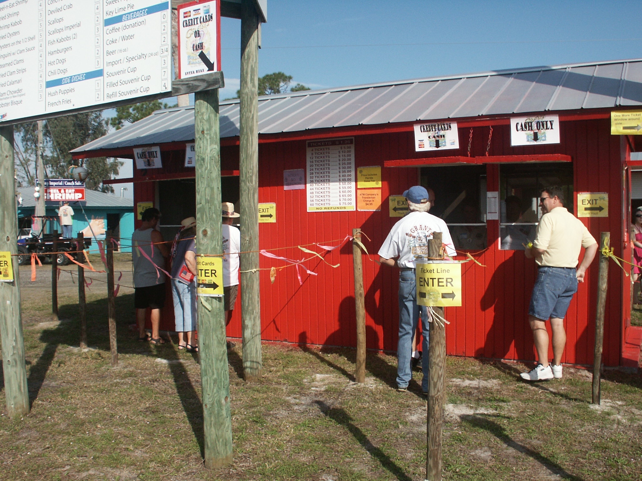 11. Grant Seafood Festival Ticket Booth - getting ready